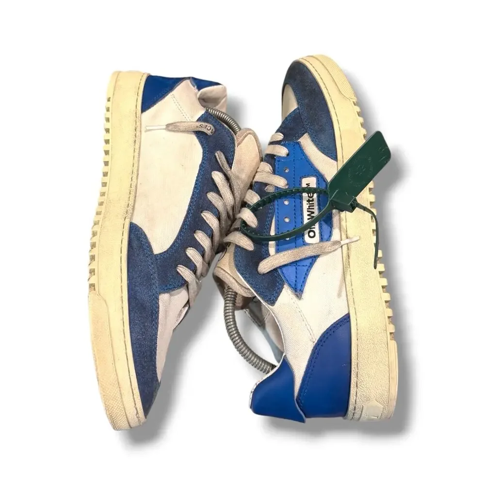 Off-White 5.0 Low Vintage Finish ‘Cobalt’ Sneaker | Size 43EU(10US)